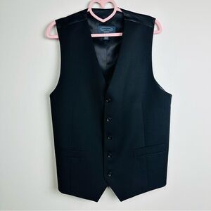 Pronto Uomo Black Formal Vest Size Large